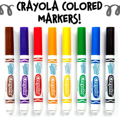 Crayola Washable Markers - Black (12ct), Kids Broad Line Markers, Bulk Markers for Classrooms  Teachers