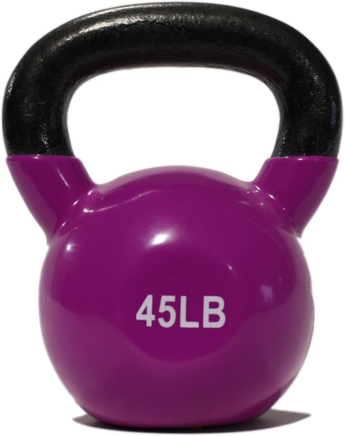 DWC Kettlebell for Strength Training, Economy Price for Professional Quality, Vinyl Coated