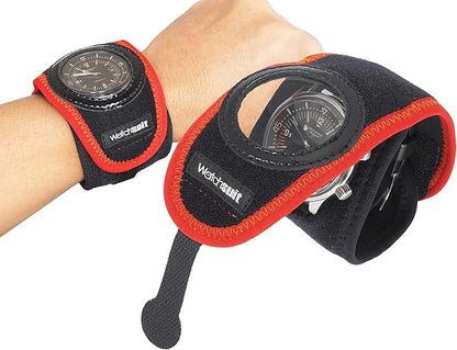 Watch Cover Watch Protector?Watchsuit VR Black/Red?A Cover That Allows You to Easily Attach Your smartwatch or Wristwatch in 5 Seconds! A Covering That can be Easily Worn for Both Sports and Work.