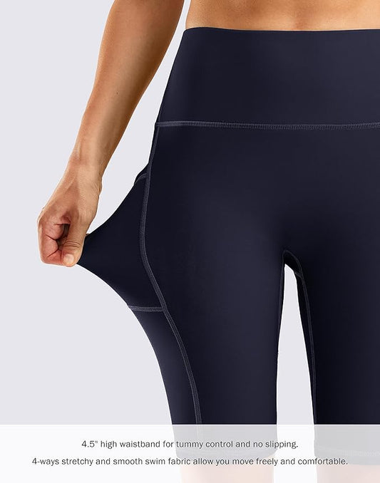 G Gradual Women's 9" High Waisted Swim Board Shorts Tummy Control Swimsuit Bottoms for Women with Liner Pockets