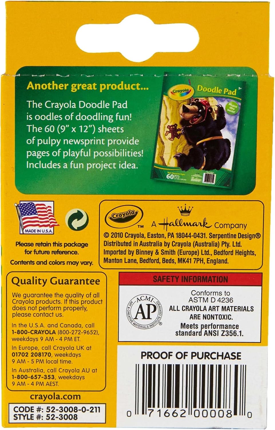 Crayola Crayons, School Supplies, Classic Colors, 8 Count