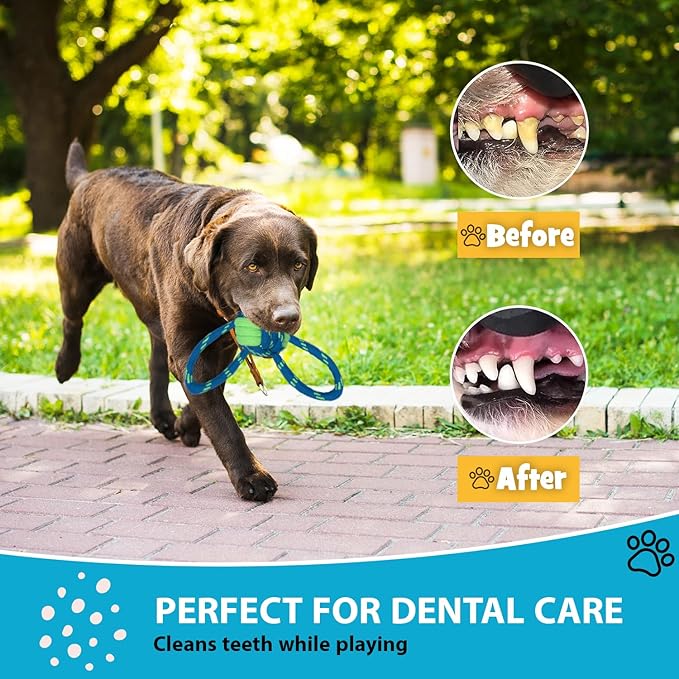 Nallie Dog Rope Toys, Dog Toys for Medium Large Breed, Interactive Dog Toys, Tug of War Dog Toy, Dog Rope Toy for Aggressive Chewers, Durable Dog Chew Toys