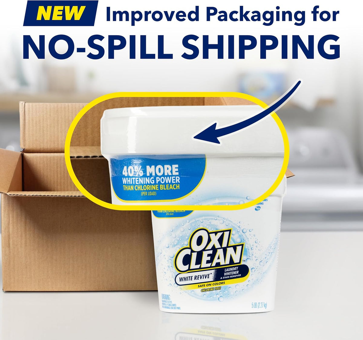 OxiClean White Revive Laundry Whitener and Stain Remover Powder, Alternative to Bleach for Laundry