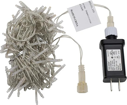 Vickerman 144 Warm White LED 2 Function Spider Light Set, 24' Christmas Light Set, Clear Wire