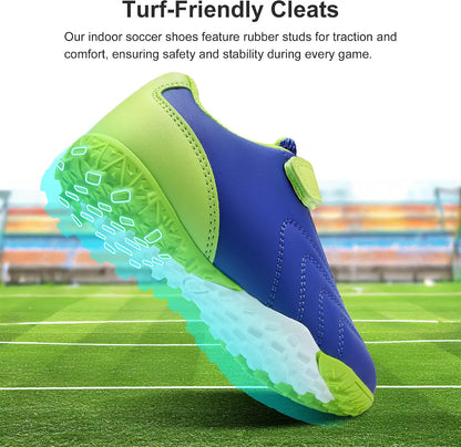 Stelle Baseball Cleats for Girls Boys Softball Shoes Kids Indoor Soccer Turf Shoes Futsal Athletic Cleats for Toddler/Little/Big Kid
