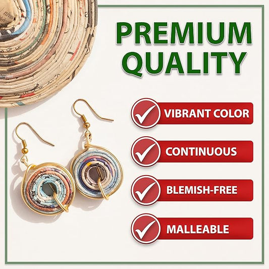 Mandala Crafts 18 Gauge Anodized Aluminum Craft Wire for Jewelry Making - 100 FT Colored Flexible Light Brown Wire - Bendable for Bonsai Armature Crafting Sculpting