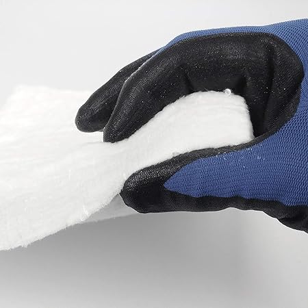 Lynn Manufacturing Ceramic Fiber Insulation, 1" Thick x 12" x 24", 2400F Fireproof Insulation Blanket, 3023E