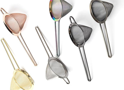 Bull in China Fine Mesh Strainer with Handle - Copper Finish  Bar Hand Strainer  Wire Mesh Cocktail Strainer  Strainer for Bartending