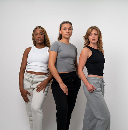 Common Stitch 3 Pack Stretch Workout Tee Shirts for Women, Ribbed Crewneck Womens Short Sleeve Yoga Tees (Available in Plus)