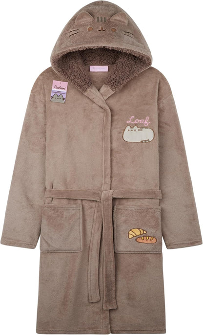 Get Trend Robe with Hood, Belt for Girls, Teens, 7–14 years, Cozy Fleece Dressing Gown, Cute Fluffy Bathrobe, Gifts for Girls