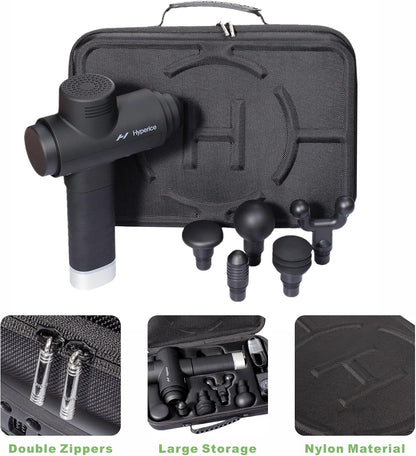 BUBM Carrying Case Compatible with Hypervolt 2 Pro,Travel Storage Organizer compatible with Hypervolt Plus Hard Shell Bag Massage Gun Device Holder