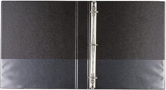 Wilson Jones 36814NB 368 Basic Round Ring Binder, 1" Cap, Black