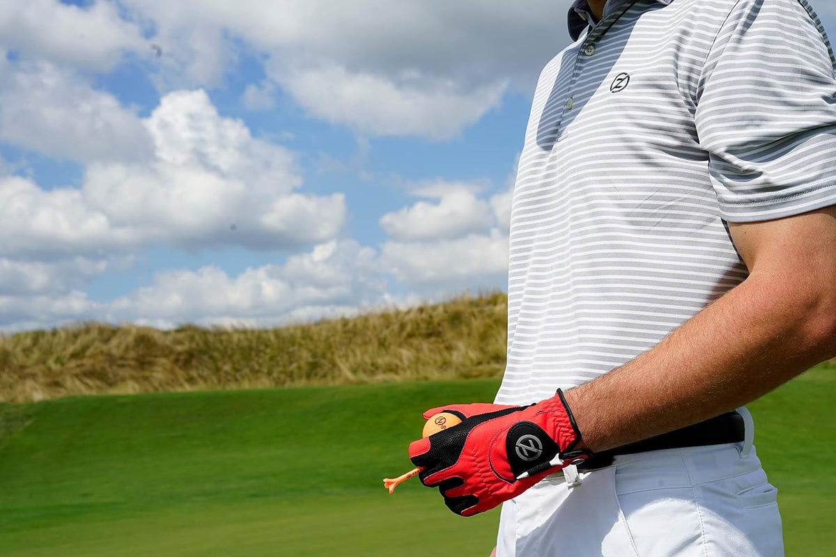 Zero Friction Men's Compression-Fit Synthetic Golf Glove, Universal Fit One Size