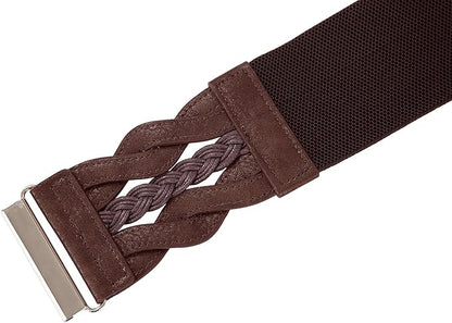 GRACE KARIN Women's Elastic Wide Belts Vintage Stretchy Belt Retro Fashion Cinch Belts for Dresses