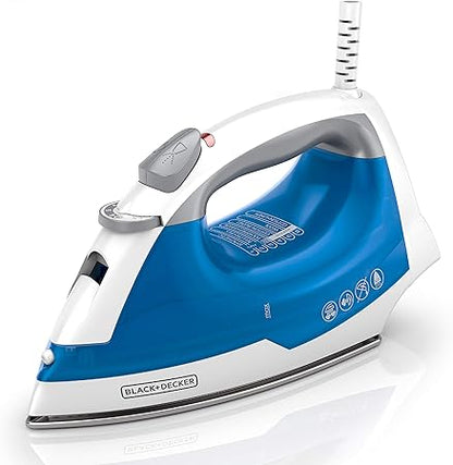BLACKDECKER IR03V Easy Steam Compact Iron, Blue