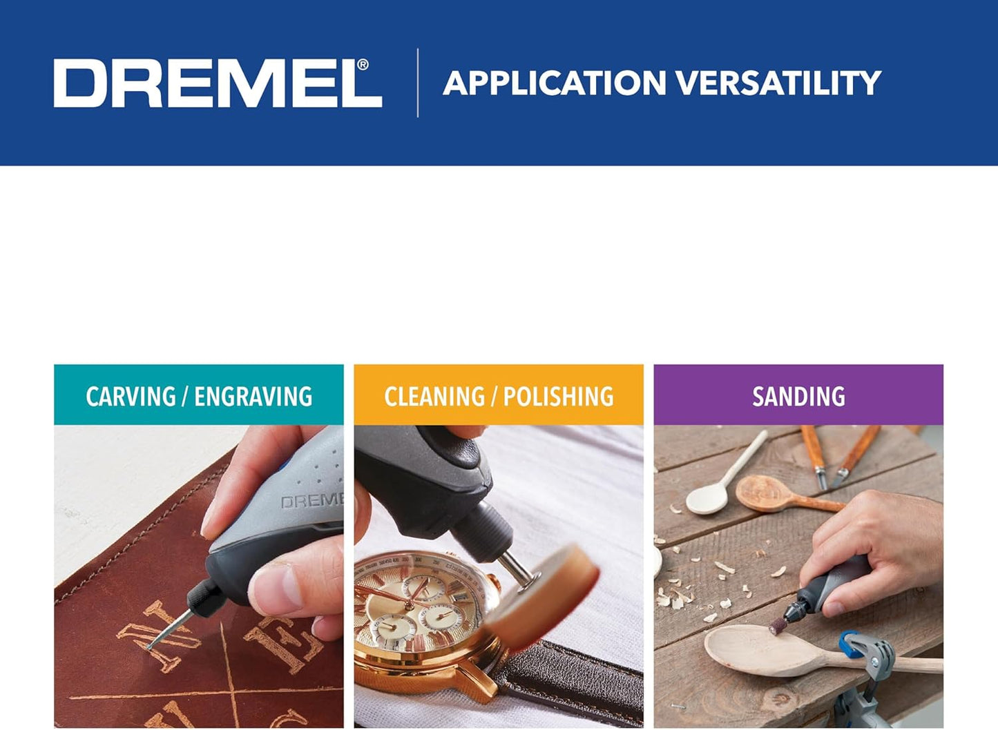 REFURBISHED Dremel 2050 - Versatile Craft Rotary Tool, Wood Carving Detail Tool, Perfect for Pumpkin Carving, Glass Etching, Leather Burnishing, Jewelry Making, and Polishing