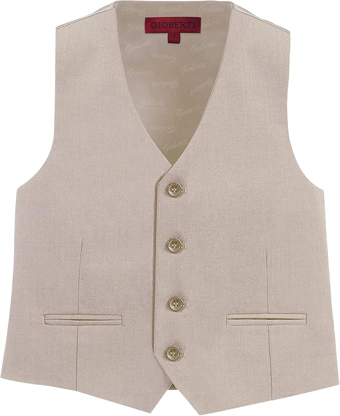 Gioberti Boy's 4 Button Formal Suit Vest