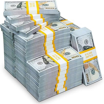 200 Pcs Prop Money Play Money Movie Money for Kids Education Learning, Videos, Christmas, Birthday Parties, Weddings and Holiday