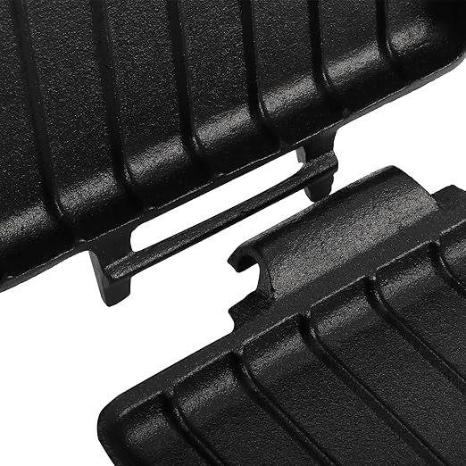 Coloch Double Pie Iron Sandwich Maker, Cast Iron Campfire Sandwich Maker with Long Handle Handheld Pie Maker Portable Campfire Cooking Equipment for Camping, Pie, Sandwich Making