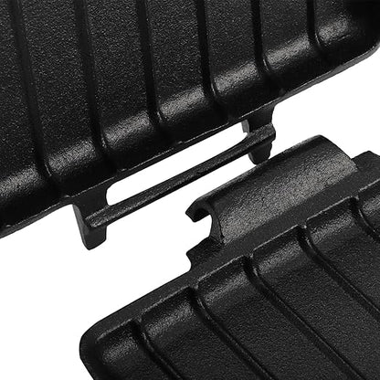 Coloch Double Pie Iron Sandwich Maker, Cast Iron Campfire Sandwich Maker with Long Handle Handheld Pie Maker Portable Campfire Cooking Equipment for Camping, Pie, Sandwich Making