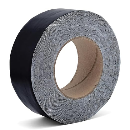 1 Roll 2in x 50ft Joist Tape for Decking, Waterproof Butyl Sealant Deck Tape, Anti-Corrosion and Self-Adhesive Flashing for RV, Roof and Wood, Black