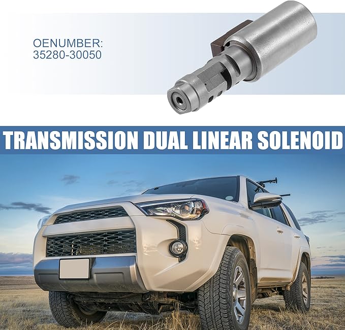 X AUTOHAUX Transmission Lock Up Clutch Dual Linear Shift Solenoid 35280-30050 for Toyota 4Runner