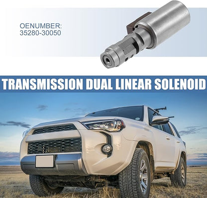 X AUTOHAUX Transmission Lock Up Clutch Dual Linear Shift Solenoid 35280-30050 for Toyota 4Runner