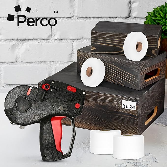 Perco Removable Adhesives Labels for Monarch 1131 Price Gun - 1 Sleeve, 20,000 Price Gun Labels