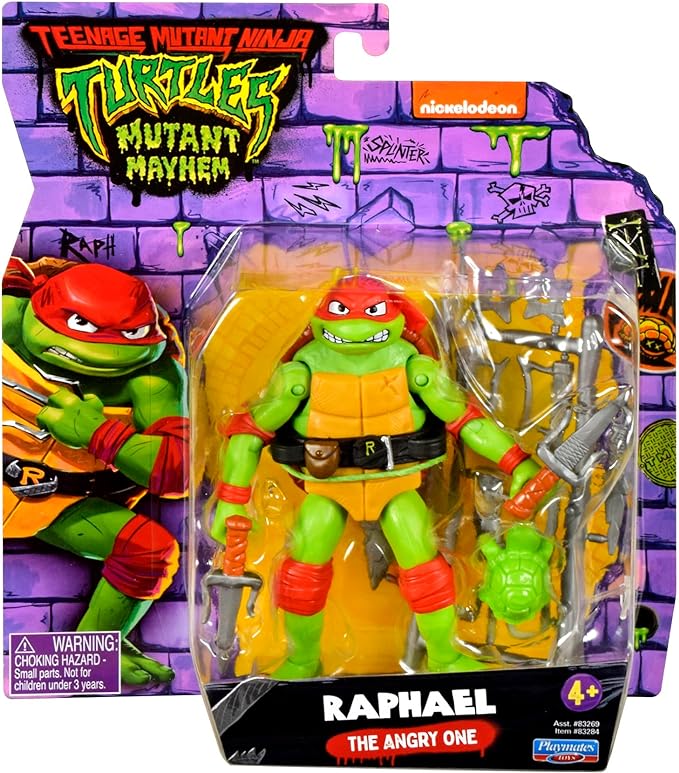 Teenage Mutant Ninja Turtles: Mutant Mayhem 4.6 Raphael Basic Action Figure by Playmates Toys