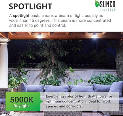 Sunco Dusk to Dawn LED Outdoor Light Bulb PAR30, Flood Light Bulbs for Patio Porch, 11W (75W Equivalent), 850 LM, 5000K Daylight, Non-Dimmable, Photocell Sensor UL 2 Pack
