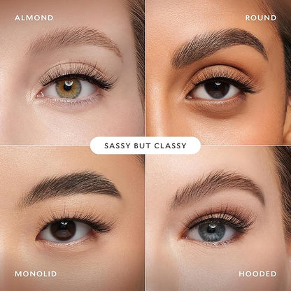Velour Vegan Luxe Eyelashes  Luxurious Natural False Lashes - Lightweight, Reusable, Handmade Fake Lash Extensions - Wear up to 25 Times  100% Vegan Mink, Soft and Comfortable, All Eye Shapes