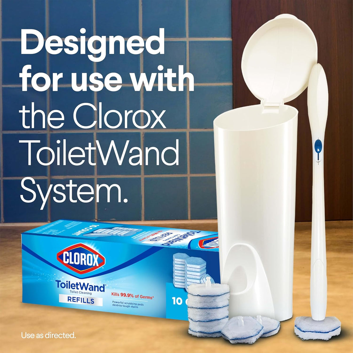 Clorox ToiletWand Toilet Cleaner Refills, Toilet brush, Original, 12 Count