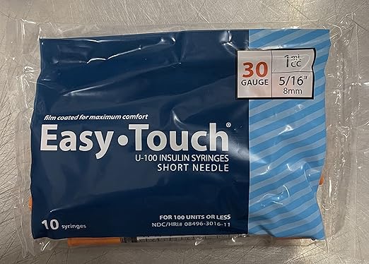 EasyTouch, 30G - 1ccmL - 516" U-100 (.3ccmL)