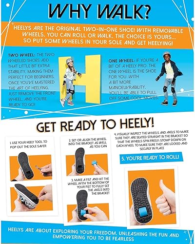 HEELYS Unisex-Child Pro 20 Minecraft (Little Big Kid/Adult) Wheeled Heel Shoe