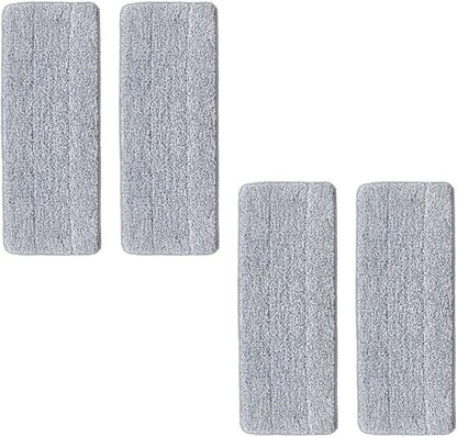 True  Tidy 4-pc Replacement Microfiber Mop Pad Set for BUCKET-900 TrueClean Mop and Bucket with Pump System, Machine Washable up to 100x, 13in x 5in
