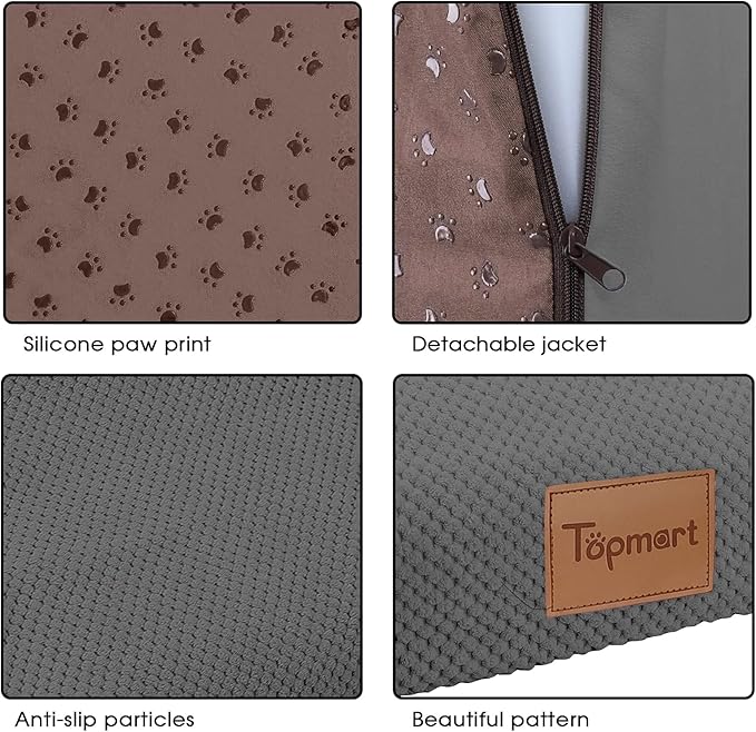 Replacement Waterproof Washable Cover for Topmart High Density Extended Foam Dog RampSteps 2 Tiers,21.7" L x 15.7" W x 11.8" H