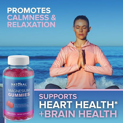 Sugar-free magnesium gummies for adults, high potency 500 mg magnesium supplement, high absorption magnesium citrate gummies, anti-stress vegan gummies, sleep and