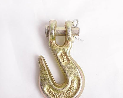 Grab Hook, Alloy Steel, 70 Grade, Clevis, 1/4 in Trade Size, 3,500 lb Working Load Limit,PK2