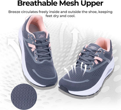 Wide Toe Box Shoes Women Walking Plantar Fasciitis Sneakers Arch Support Orthotic Tennis Shoes
