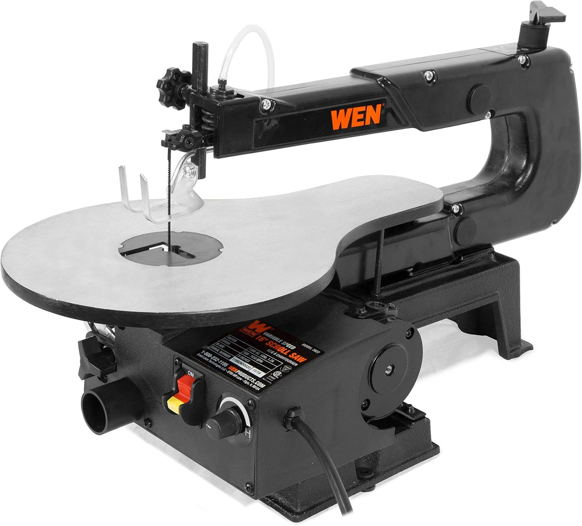 WEN 16-inch Variable Speed Scroll Saw with Easy-Access Blade Changes (Model 3922)