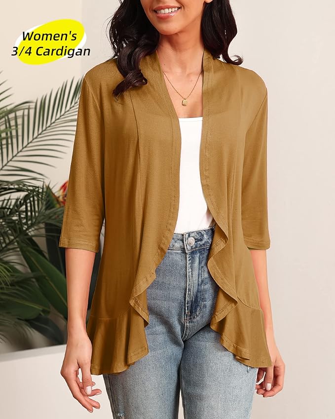 Argstar Women's 34 Sleeve Cardigan (S-3XL)