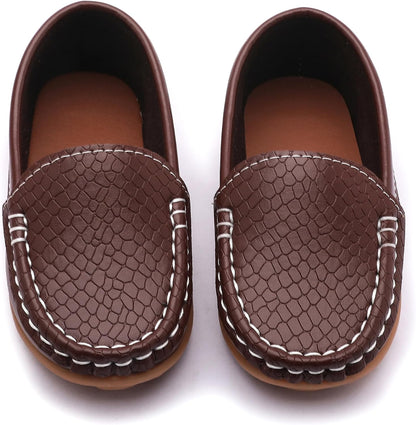 Toddler Little Kid Boys Girls Soft Slip On Loafers Dress Flat Shoes