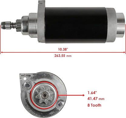 Caltric Starter Compatible with Mercury 115 115Hp 115Elpto Coastal Jet 80 Saltwater 1.9L 1989-2005 New