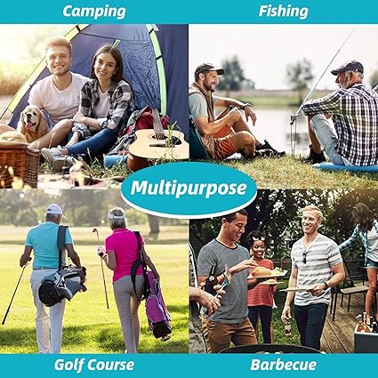 Beer Sleeve for Golf Bag,Oxford Golf Cooler Bag Golf Accessories for Men, 7 Cans Insulated Paw Print Pattern H Cooler with Adjustable Shoulder Strap and Dual Zippers to Keep Cold