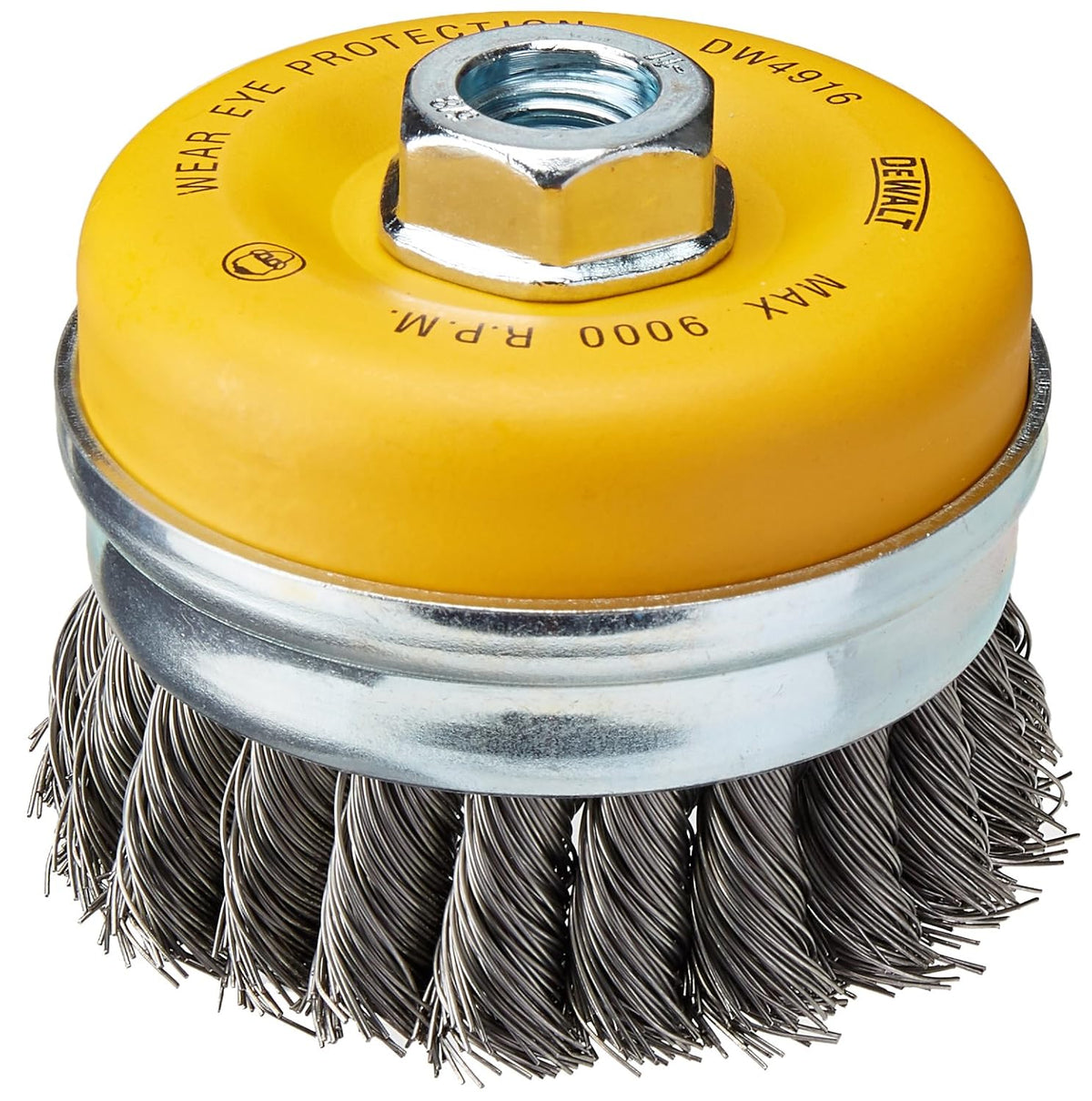 DEWALT Wire Cup Brush, Knotted, 4-Inch (DW4916)
