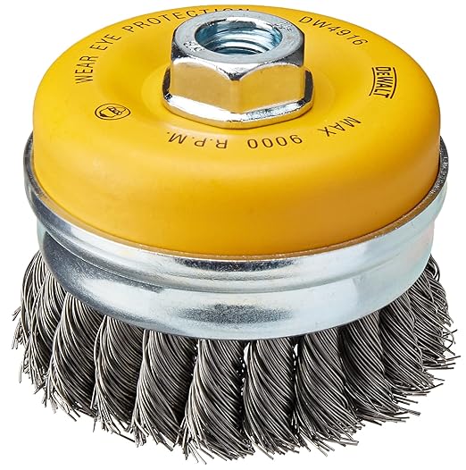 DEWALT Wire Cup Brush, Knotted, 4-Inch (DW4916)