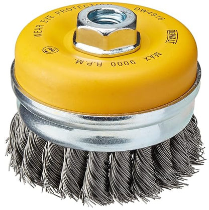 DEWALT Wire Cup Brush, Knotted, 4-Inch (DW4916)