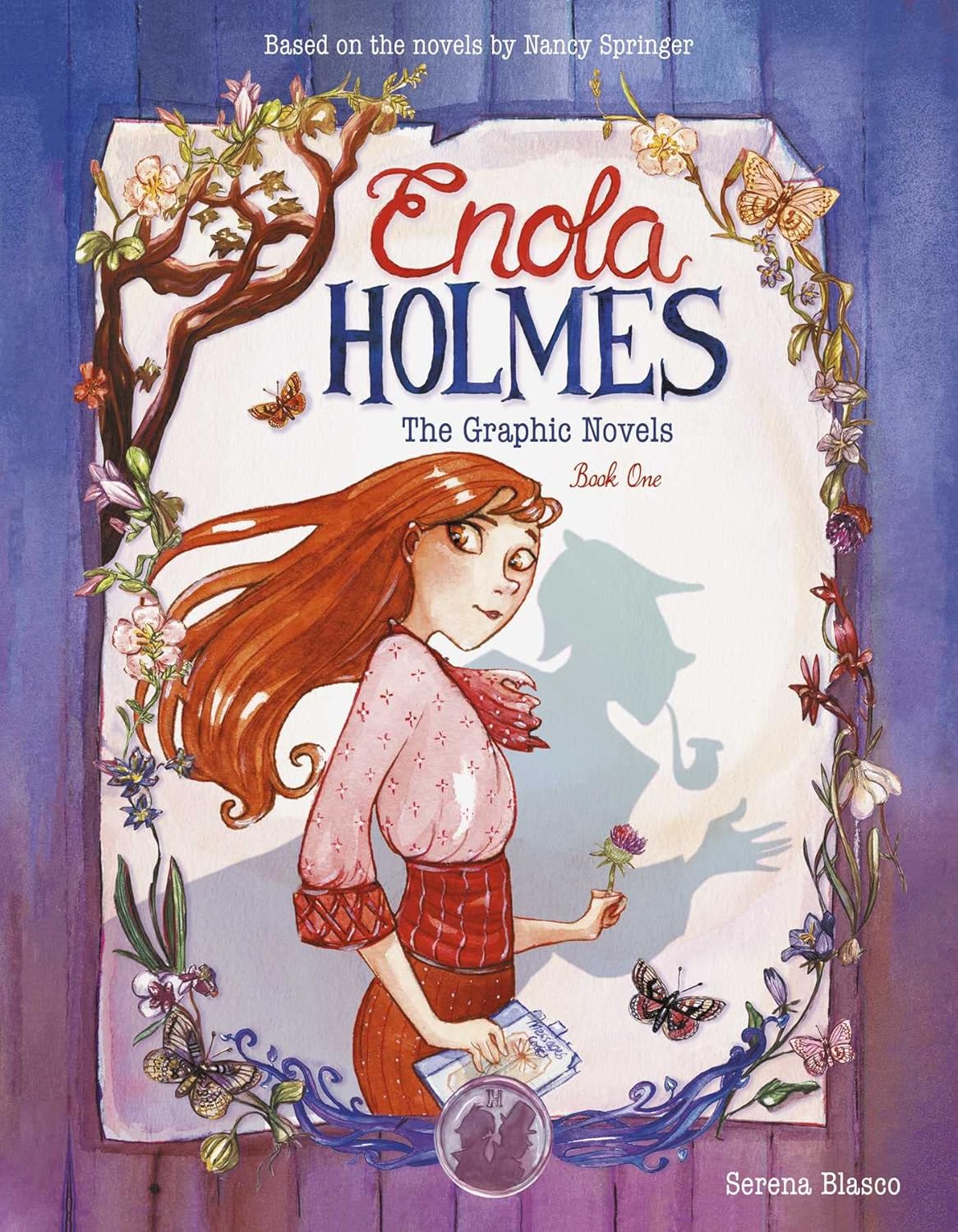 Enola Holmes: The Graphic Novels: The Case of the Missing Marquess, The Case of the Left-Handed Lady, and The Case of the Bizarre Bouquets (Volume 1) by Serena Blasco (Book is slightly warped)
