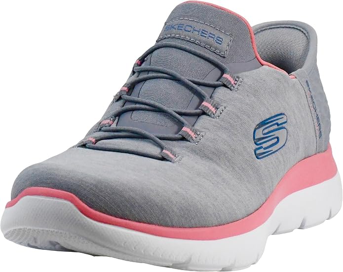 Skechers Women's Bobs Squad - Tough Talk Sneakers | Slip-ins, Heel Pillow holds your foot secure, Air-Cooled Memory Foam Insole, Machine washable, Flexible traction outsole
