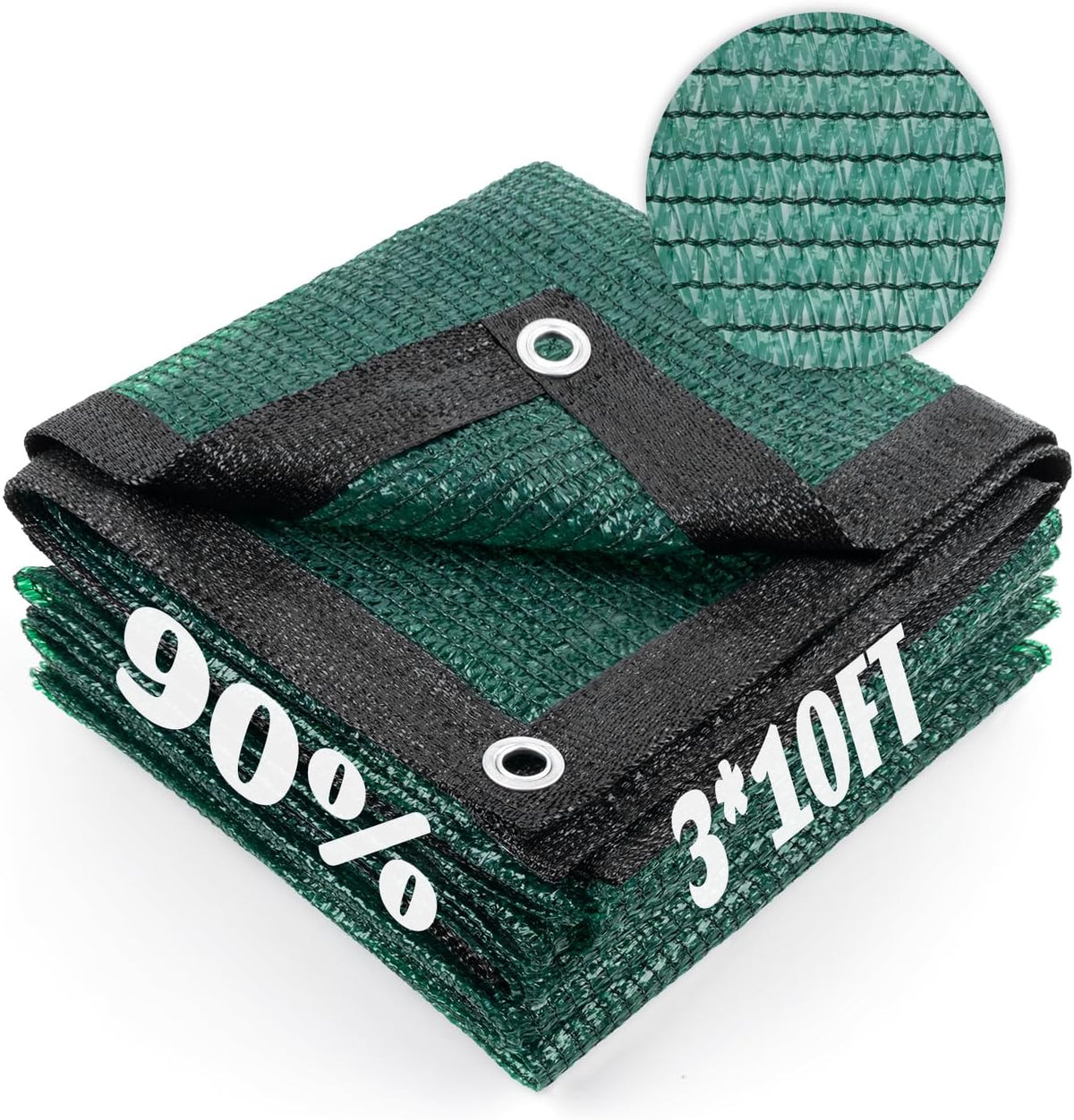 Cool Area 40% Sun Shade Cloth Mesh Tarp with Grommets for Plant Cover 6x8ft Patio Canopy Garden Pergola Greenhouse Car Barn Kennel Black